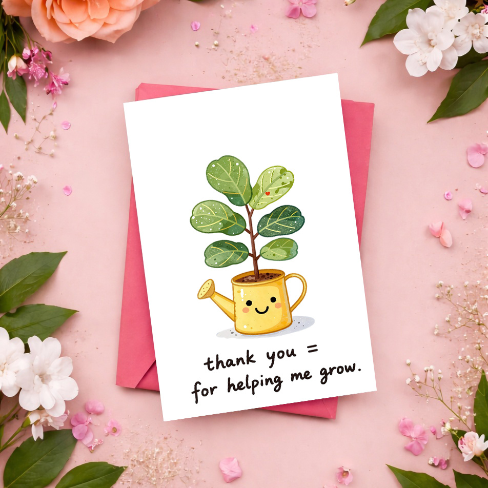 1 Carte de Remerciement Douce  - The Plant Parent avis et prix