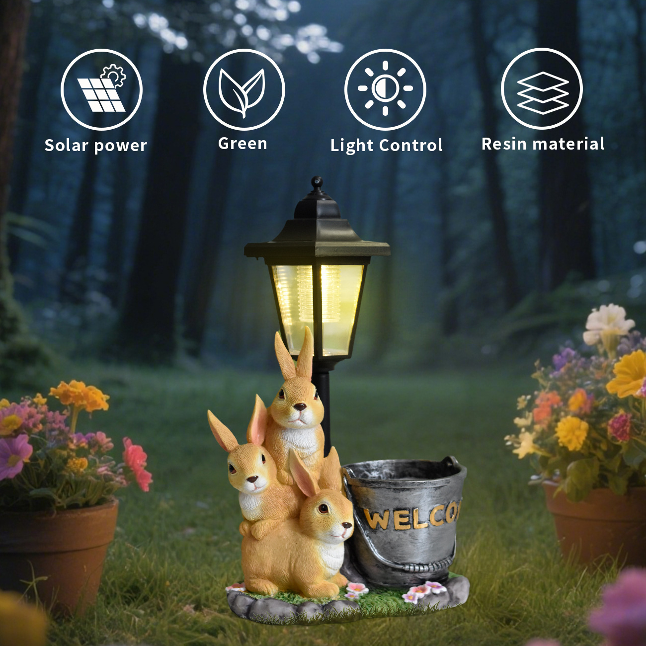 Nouvelle lampe solaire de jard - Succulent Set avis et prix